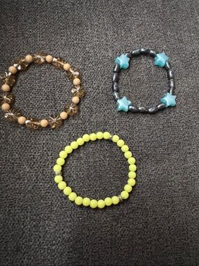 Handmade girls braclets set of 3
